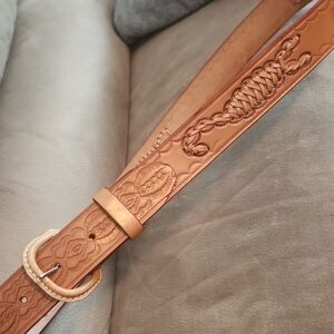 Leather Scorpion Belt